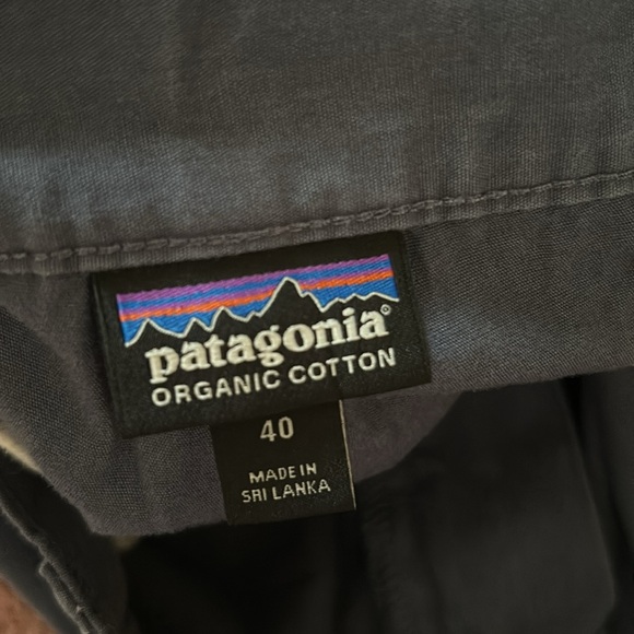 Patagonia Cotton Shorts 10 inch men's in Blue Size 40 - Picture 4 of 7